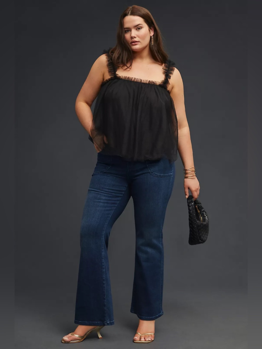 Anthropologie Pilcro The Icon Low-Rise Flare Jeans Dark Wash Size 32 NWT